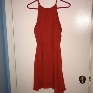 Orangish red dress